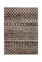 Covor Abstract Bucatarie Maro/Bej din Polipropilena Dreptunghiular LuxVerso 4683A